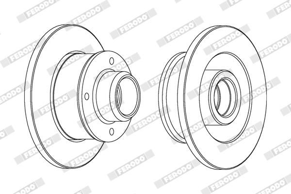 FERODO DDF137C-1 Brake Disc