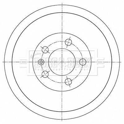 Гальмівний барабан, Borg & Beck BBR7278