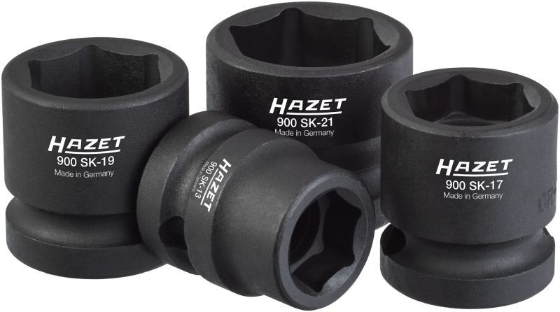 Set capete chei tubulare impact HAZET 900SK/4