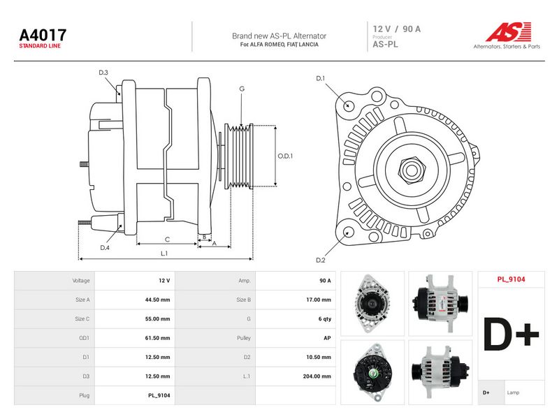 Generaator, AS-PL A4017