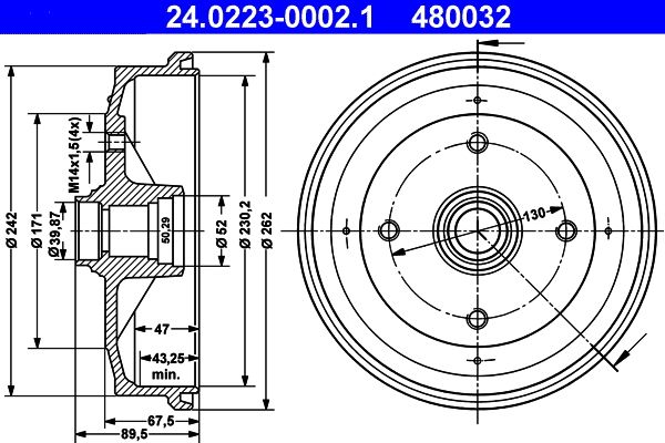 ATE Remtrommel 24.0223-0002.1