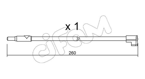 CIFAM figyelmezető kontaktus, fékbetétkopás SU.116