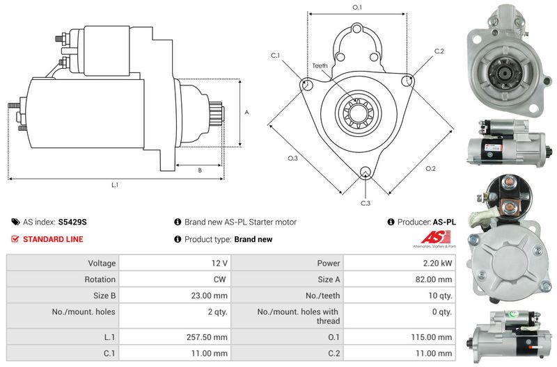 AS-PL S5429S Starter