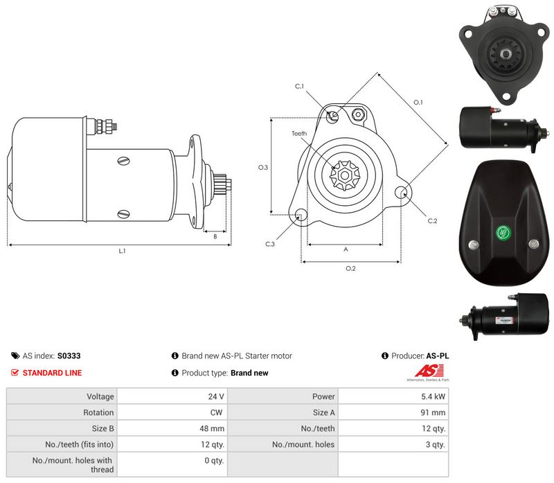 AS-PL S0333 Starter