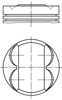 MAHLE dugattyú 011 PI 00105 002