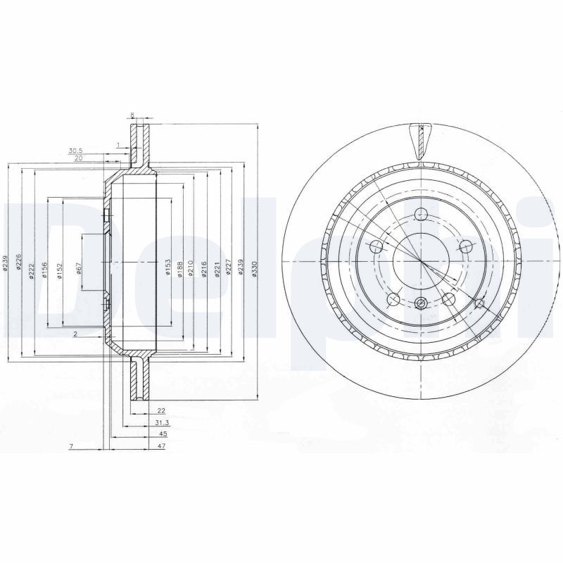 Delphi Brake Disc BG4030