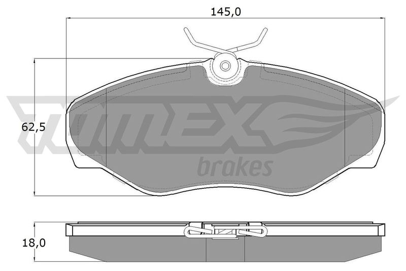 TOMEX Brakes fékbetétkészlet, tárcsafék TX 13-08