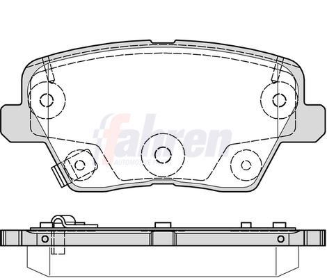 Fahren Brake Pad Set, disc brake FBP4022