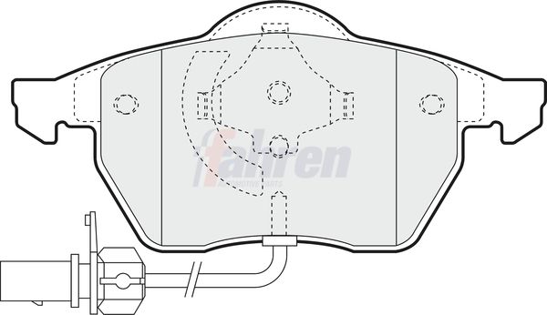 Fahren Brake Pad Set, disc brake FBP3016