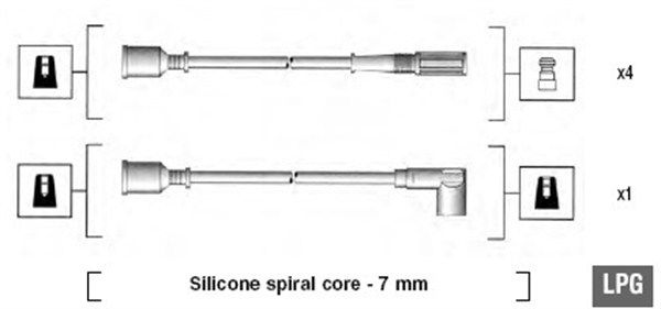 MAGNETI MARELLI gyújtókábelkészlet 941105260649