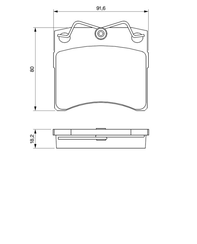 BOSCH Plaquettes de frein à disque 0 986 460 954