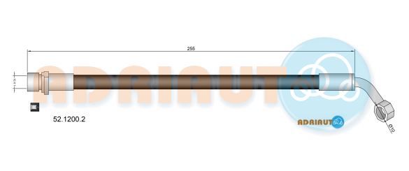 Гальмівний шланг, Adriauto 52.1200.2