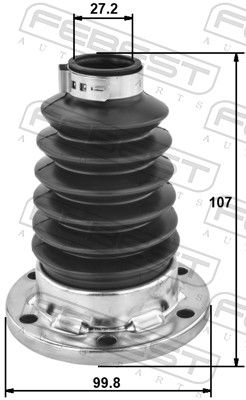 FEBEST 2315P-PAS4WD Bellow Kit, drive shaft