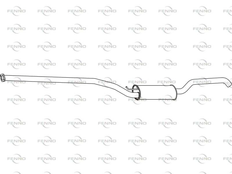 FENNO P23040 Rear Muffler