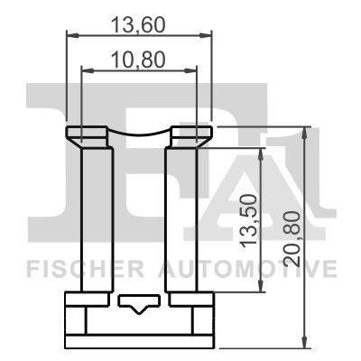FA1 11-10043.5 Clip, trim/protection strip