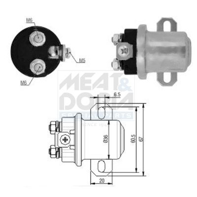 Solenoid, electromotor MEAT & DORIA 46184