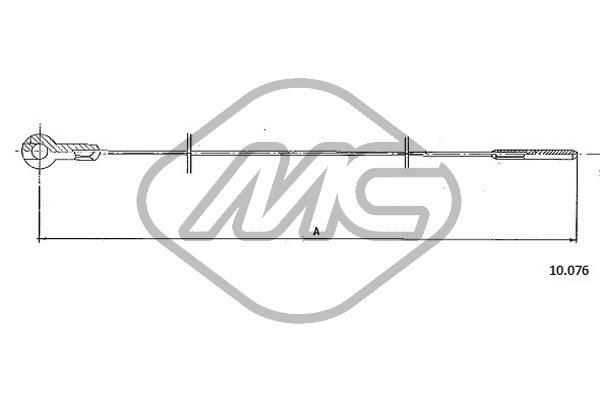 Metalcaucho 83804 - Akceleratoriaus trosas