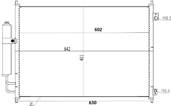 Condensator, climatizare MTR 13054679
