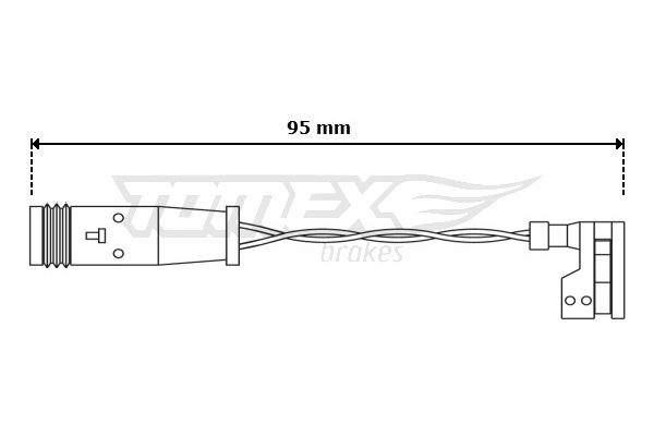 TOMEX Brakes figyelmezető kontaktus, fékbetétkopás TX 30-66