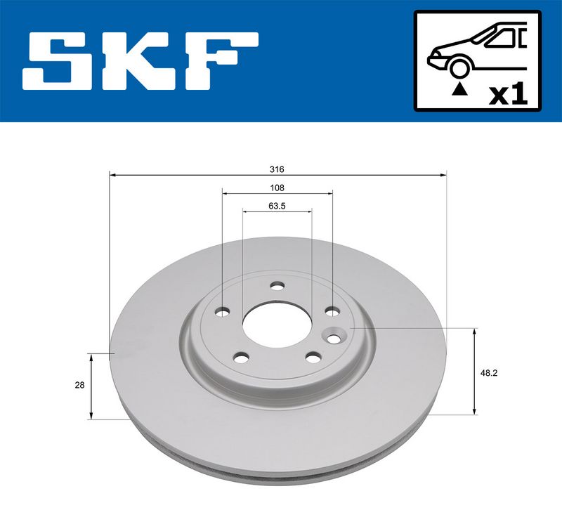 спирачен диск SKF