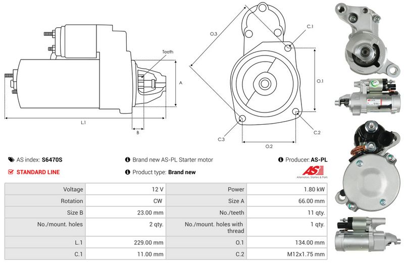 AS-PL S6470S Starter