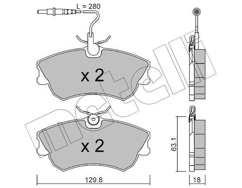 Plaquettes+de+frein+à+disque METELLI 22-0222-0