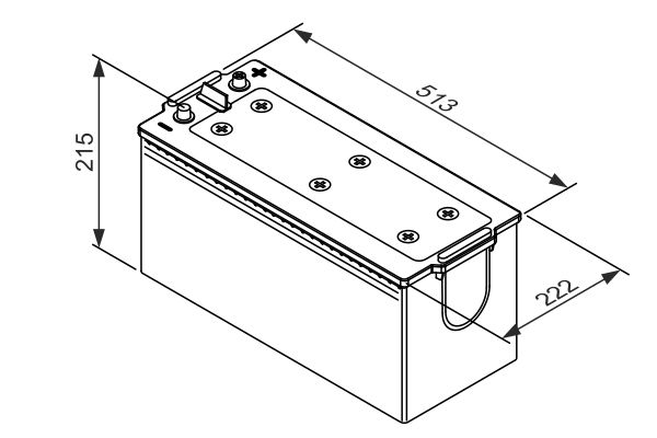 BOSCH 0 092 T30 550 Starter Battery