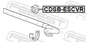 Kinnitus, stabilisaator, FEBEST CDSB-ESCVR