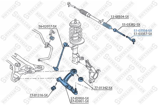 STELLOX 51-03356-SX Tie Rod End