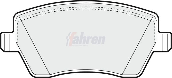 Fahren Brake Pad Set, disc brake FBP3075
