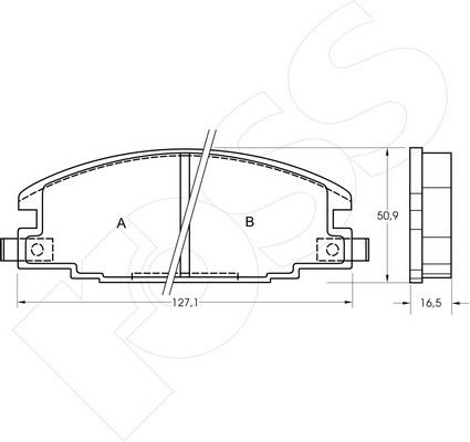 1-GNC R-367 - Brake Pad Set, disc brake