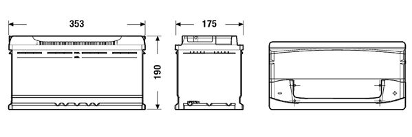 Стартерний акумулятор, Exide EA1000