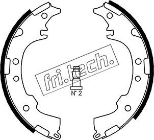 fri.tech. fékpofakészlet 1115.304