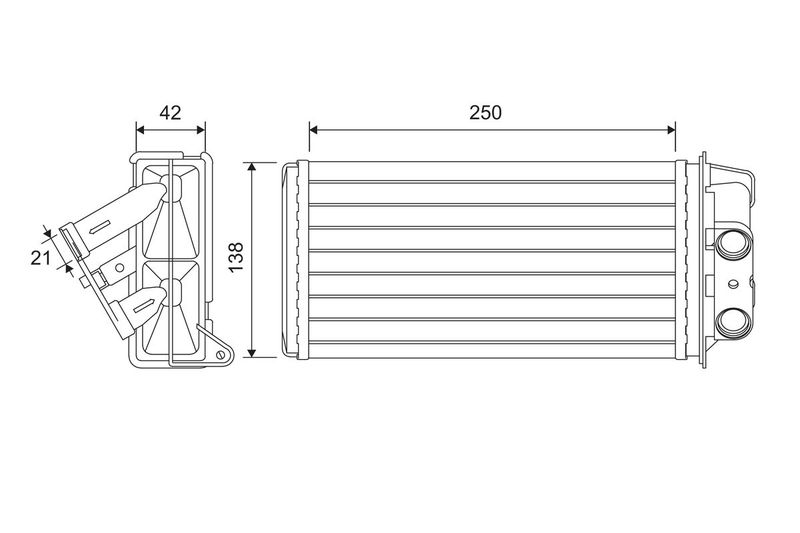 VALEO Kachelradiateur, interieurverwarming 811619