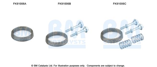 BM CATALYSTS szerelőkészlet, katalizátor FK91006