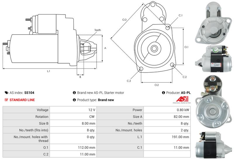 AS-PL S5104 Starter