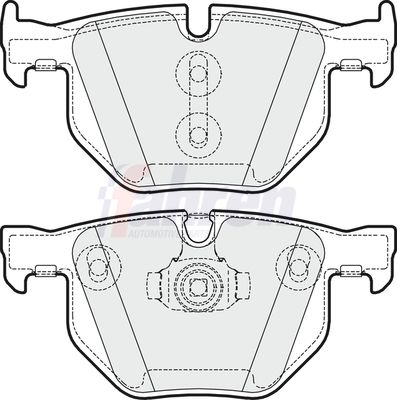 Fahren Brake Pad Set, disc brake FBP3341
