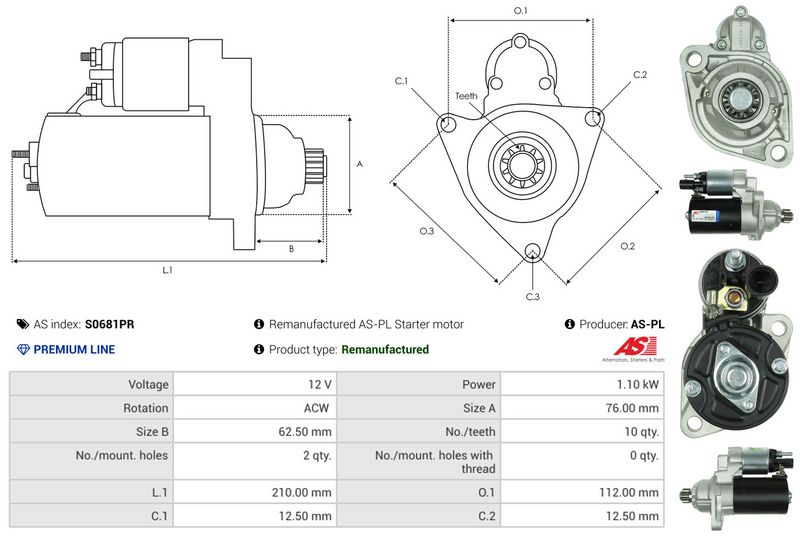 AS-PL S0681PR Starter