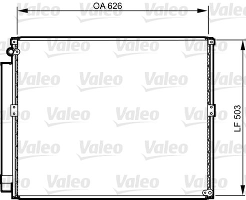 Конденсатор, система кондиціонування повітря, Valeo 814236