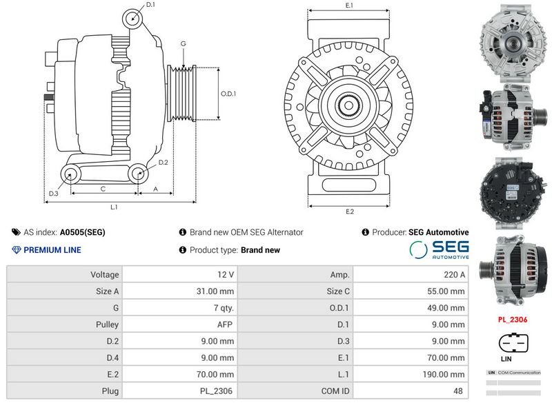 This part match OEM code: A0141541302