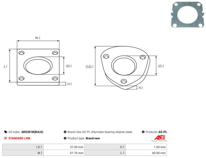 AS-PL ARS3018(BULK) Repair Set, alternator