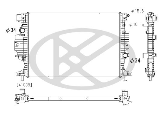 Radiator, racire motor KOYORAD PL323421