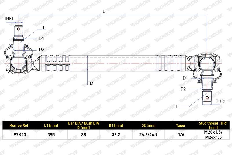 MONROE Stabilisatorstang