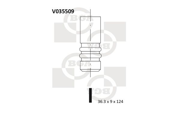 Випускний клапан, Bg Automotive V035509