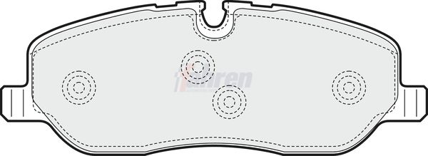 Fahren Brake Pad Set, disc brake FBP3085