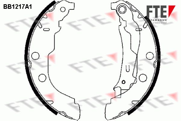 FTE fékpofakészlet BB1217A1