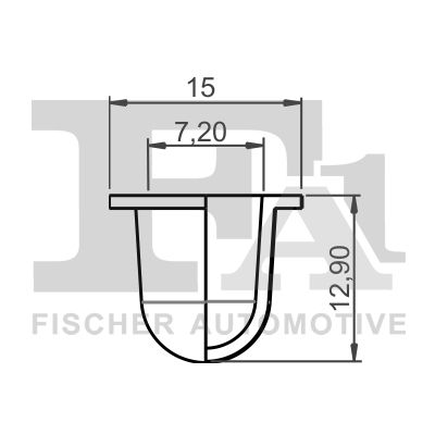 FA1 10-60014.5 Clip, trim/protection strip