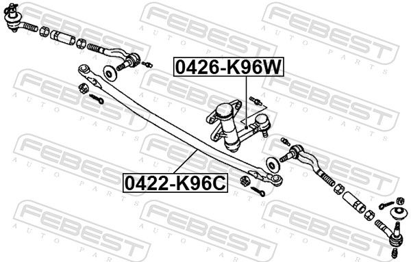 FEBEST 0426-K96W Pitman Arm