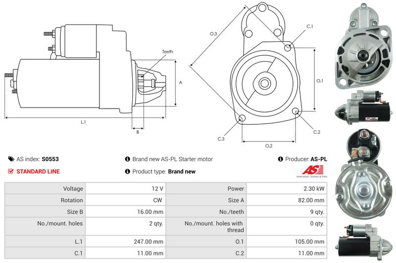 AS-PL S0553 Starter
