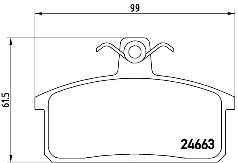 BREMBO P79007 Brake Pad Set, disc brake